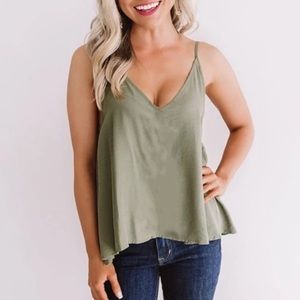 Flowy Drape Front Top
